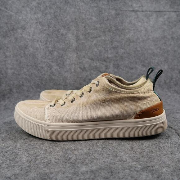 Toms Shoes Mens 8.5 Sneaker Casual Travel Lite Trainer Comfort Walking Lace Up - Picture 4 of 11